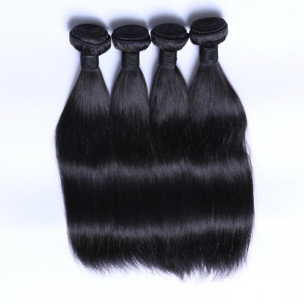 Unprocessed raw virgin brazilian human hair silk straight YL016